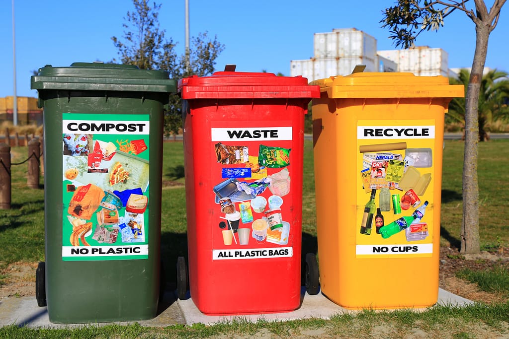 Recycling Bins - some materials don't actually get recycled