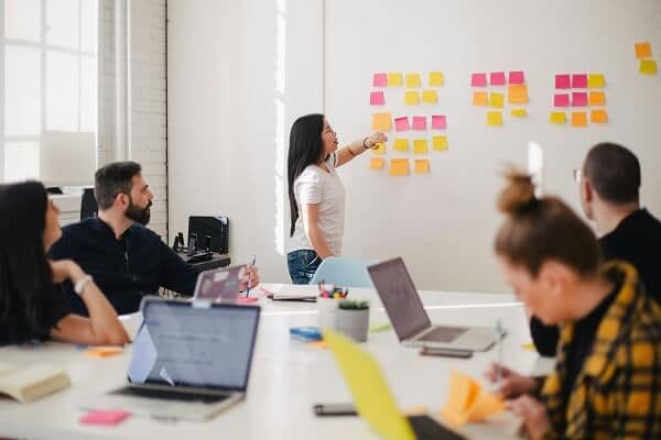 Company Strategy Meeting in Boardroom