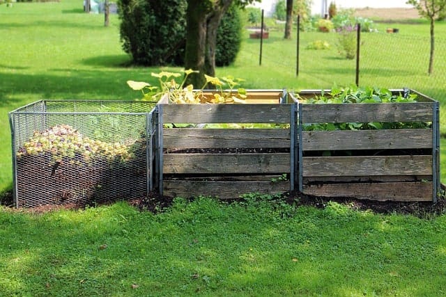 Learn How to Compost - Home made composting bins in your yard