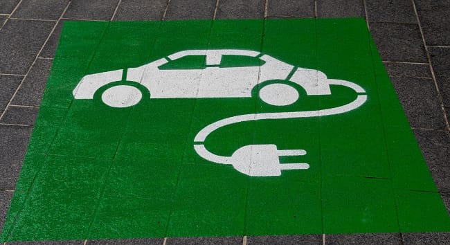 electric car charging symbol