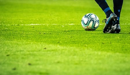 The environmental impact of world cup- Soccer Player with Ball