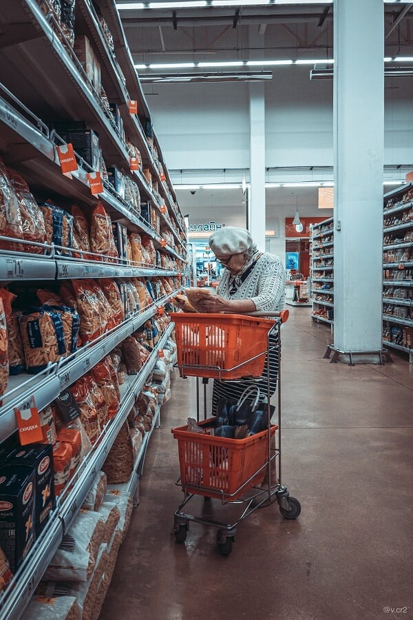 Lady Grocery Shopping